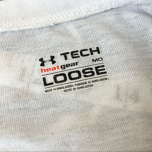 Under Armour Tech Heat Gear Loose Athletic Tee Womens Size Medium - Picture 5 of 7